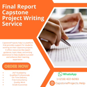 Final Report Capstone Project Writing Service